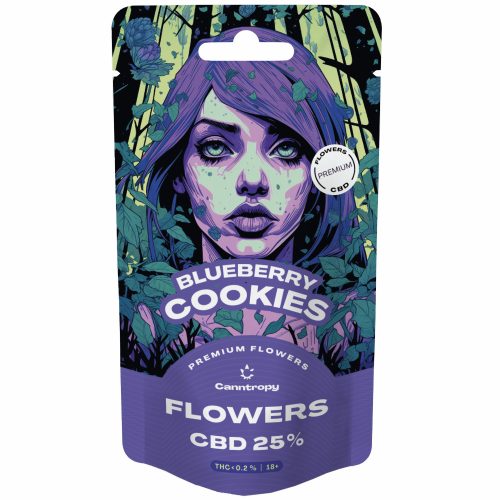 Canntropy CBD Flowers Blueberry Cookies, CBD 25%, 1 g 